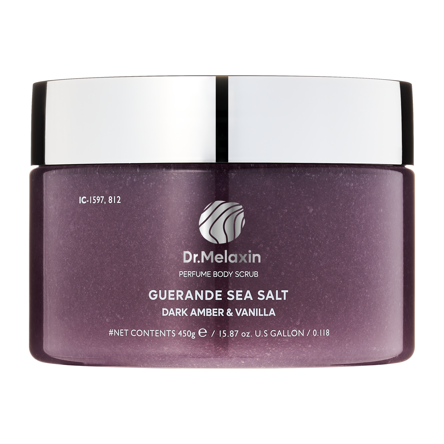 Dr.Melaxin Guerande Sea Salt Perfume Body Scrub Dark Amber & Vanilla 450g (x30) (Bulk Box)