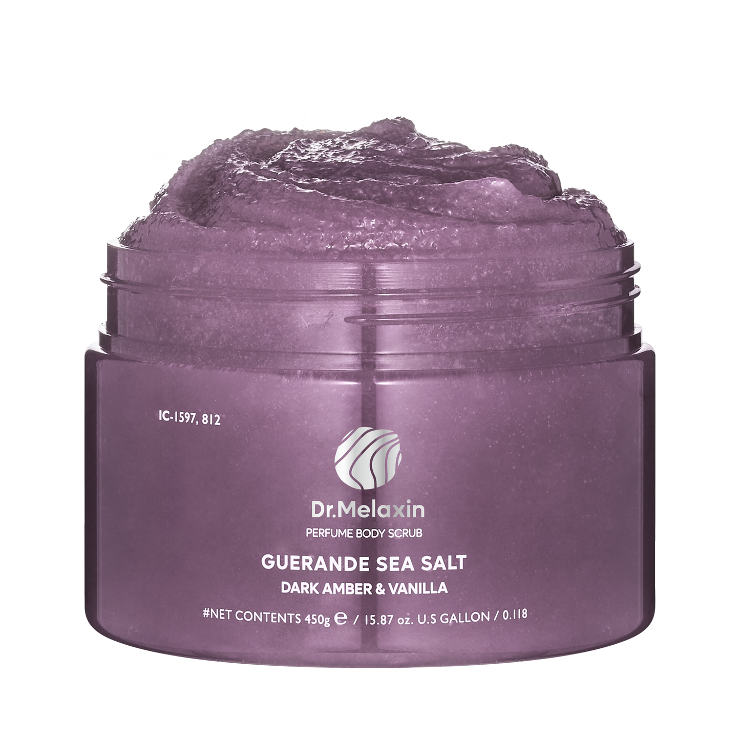 Dr.Melaxin Guerande Sea Salt Perfume Body Scrub Dark Amber & Vanilla 450g (x30) (Bulk Box)