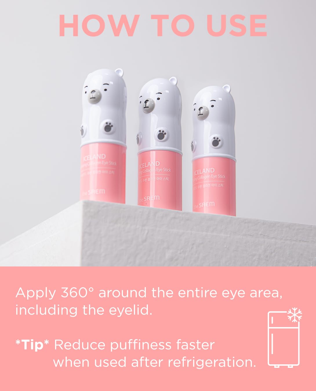 THE SAEM - Iceland Hydrating Collagen Eye Stick 11g (x10) (Bulk Box)