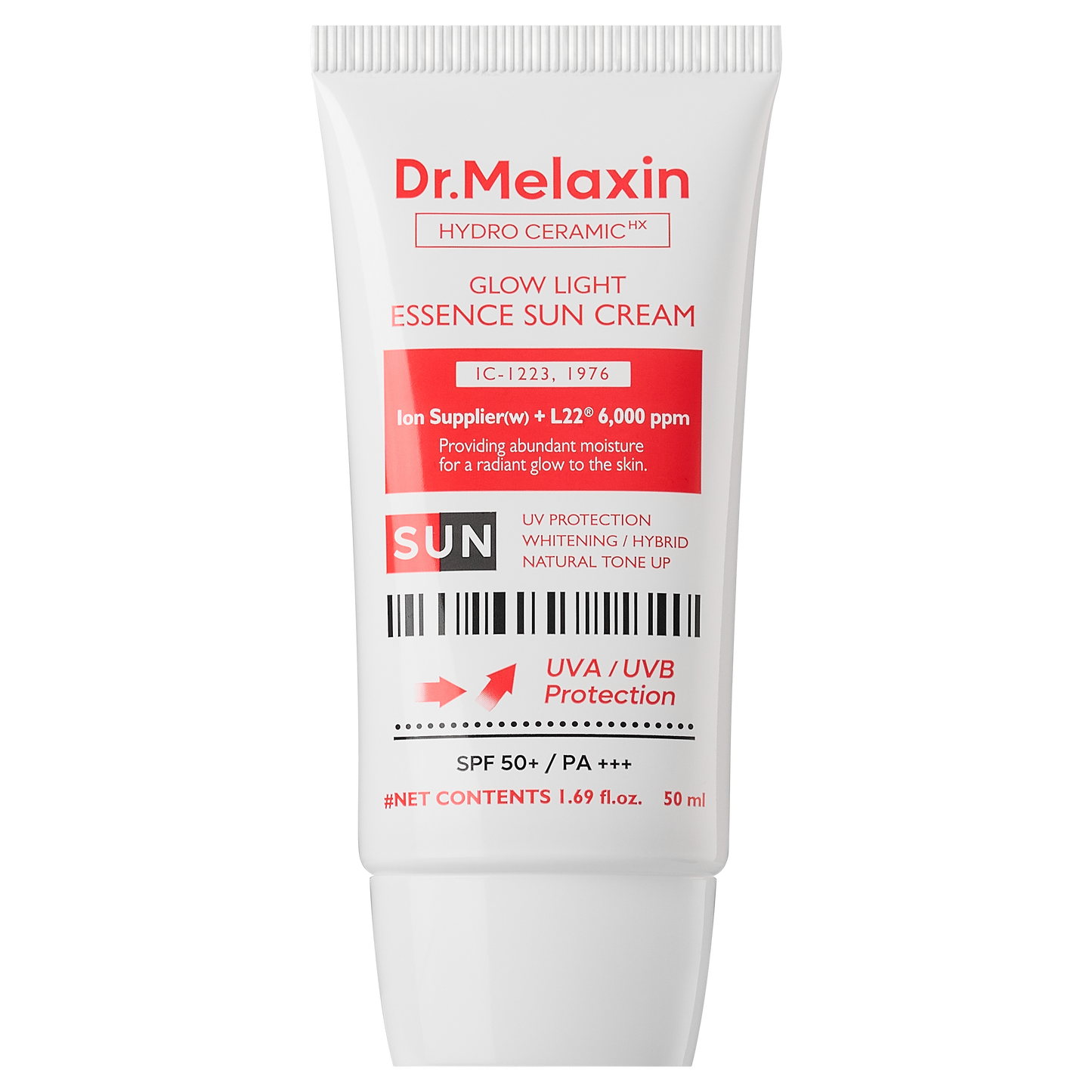 Dr.Melaxin Hydro Ceramic Glow Light Essence Sun Cream 50ml (x52) (Bulk Box)