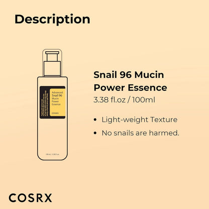 COSRX - Advanced Snail 96 Mucin Power Essence (x60) (Bulk Box)