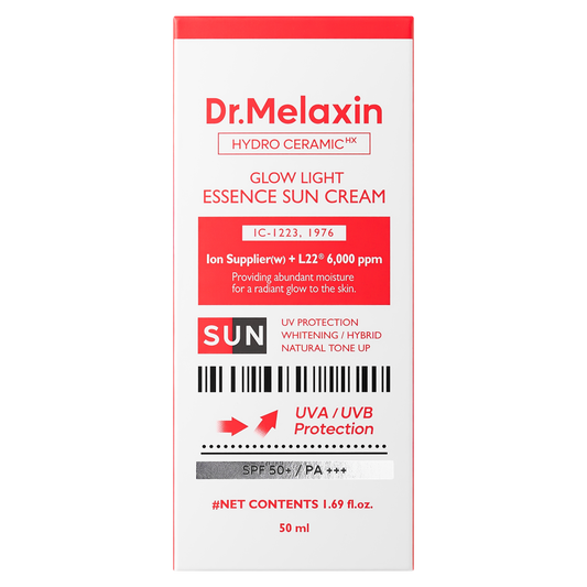 Dr.Melaxin Hydro Ceramic Glow Light Essence Sun Cream 50ml (x52) (Bulk Box)
